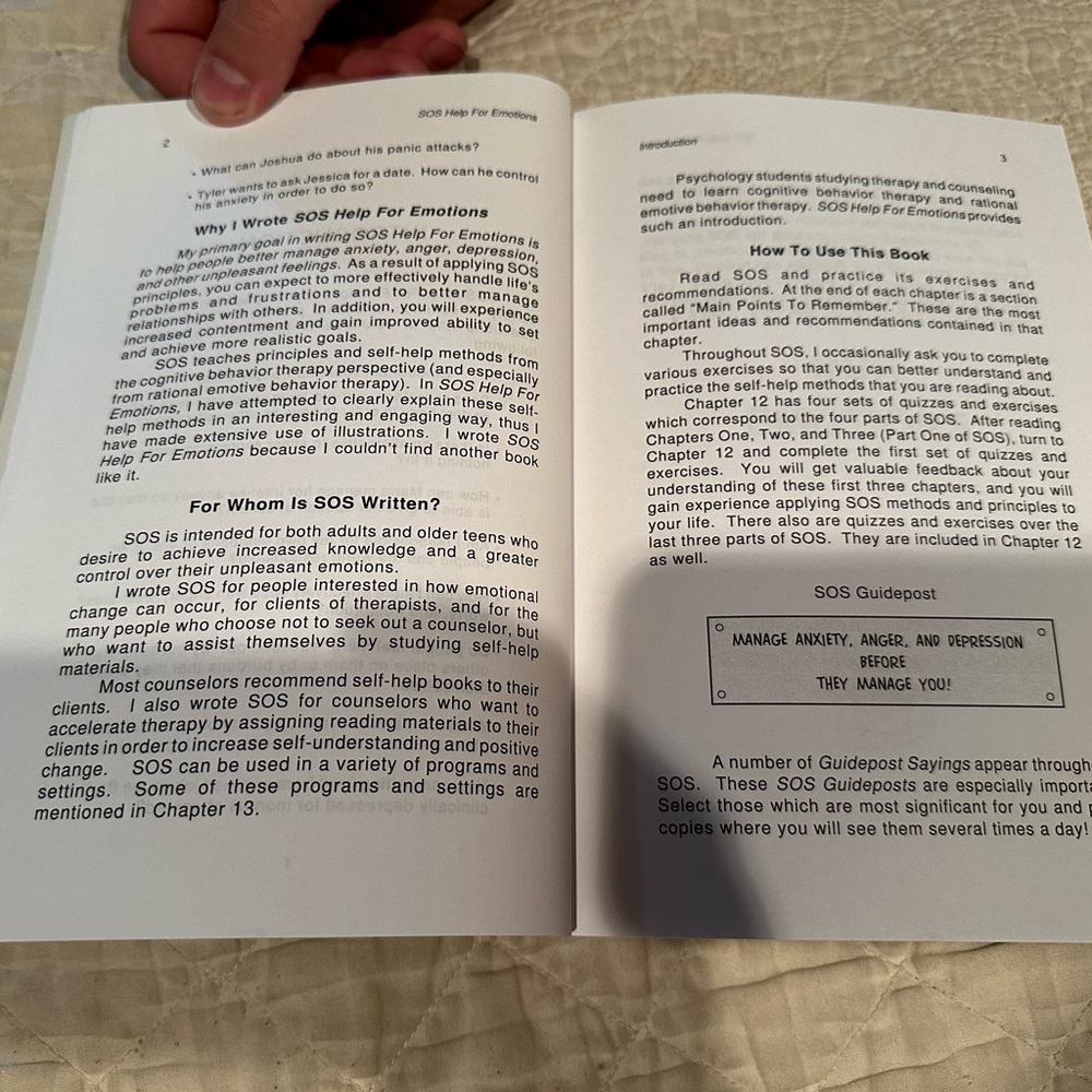 SOS Help for Emotions- Managing anxiety, anger, and depression - Picture 4 of 10